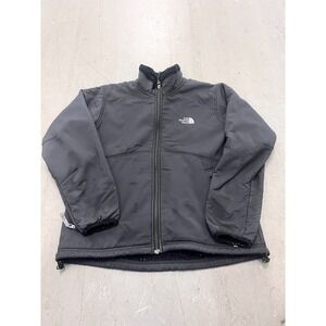 The North Face Summit Series Jacket Womens Large Black Sherpa Lined Full Zip